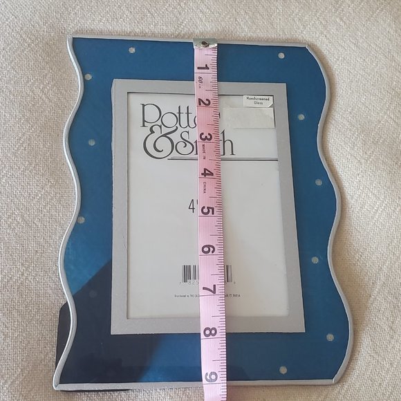 NIB Potter & Smith Handscreened Glass 4"x6" Picture Frame - Picture 7 of 10